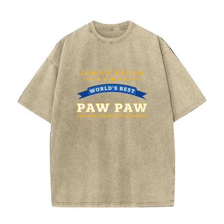 World's Best Paw Paw Limited Edition Grandpa Gift T-Shirt