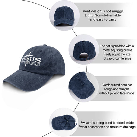 Jesus The Way The Truth The Life Christian Hat