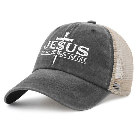 Jesus The Way The Truth The Life Trucker Hat