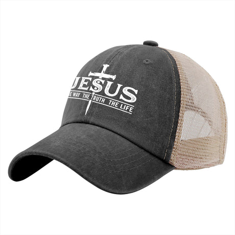 Jesus The Way The Truth The Life Trucker Hat