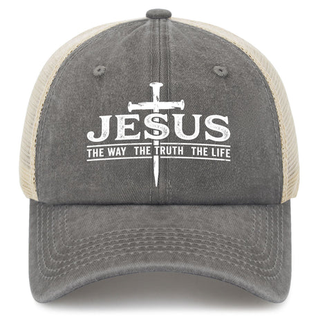 Jesus The Way The Truth The Life Trucker Hat