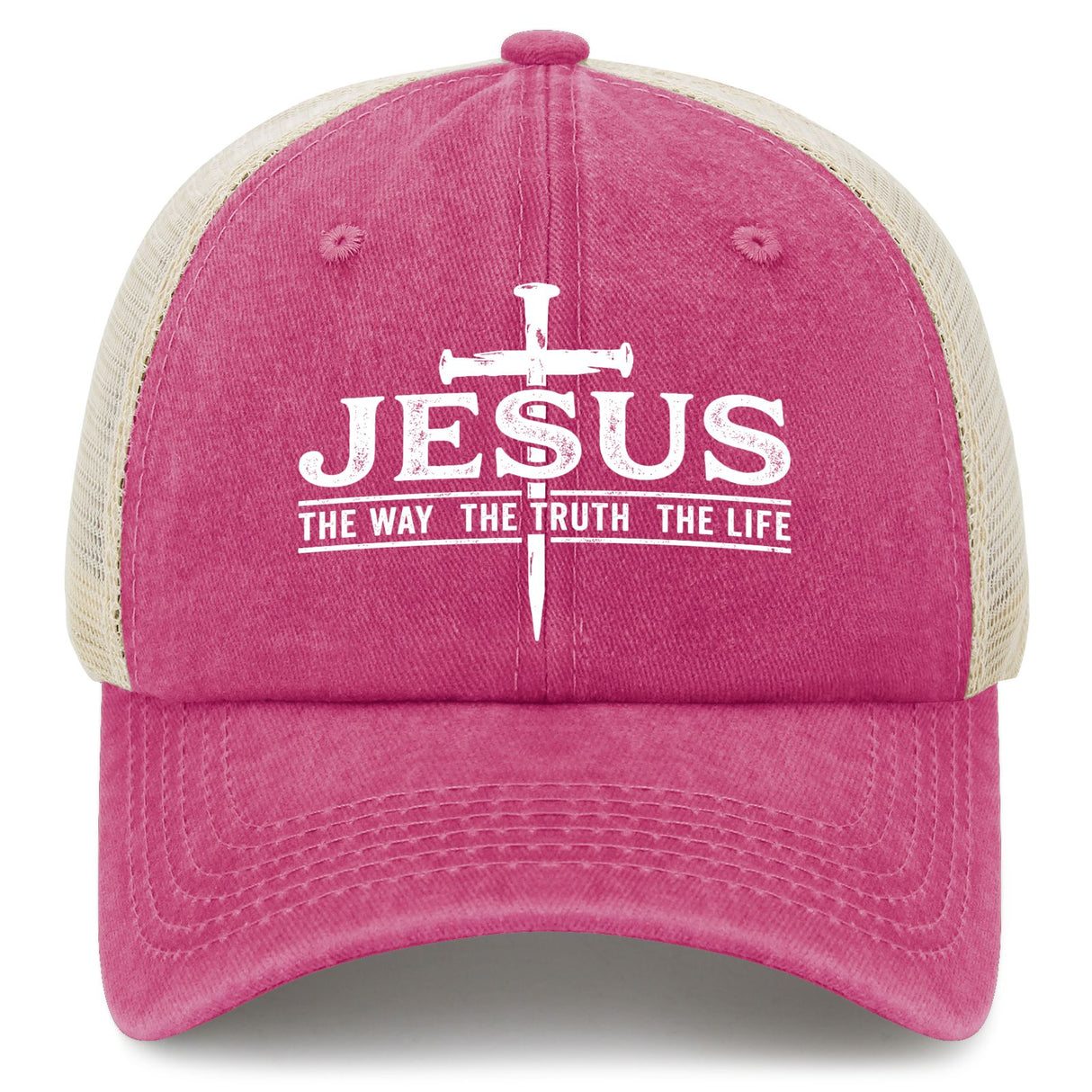 Jesus The Way The Truth The Life Trucker Hat