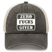 Zero Fucks Given Trucker Hat