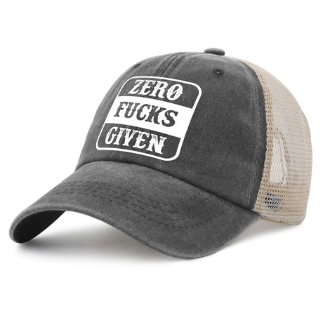 Zero Fucks Given Trucker Hat