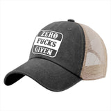 Zero Fucks Given Trucker Hat