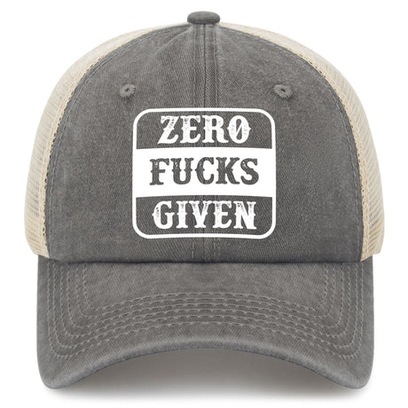 Zero Fucks Given Trucker Hat