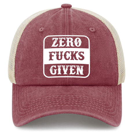 Zero Fucks Given Trucker Hat