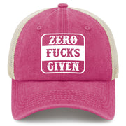 Zero Fucks Given Trucker Hat
