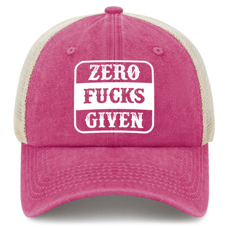 Zero Fucks Given Trucker Hat