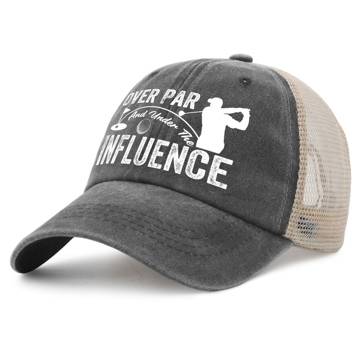 Over Par And Under The Influence Trucker Hat