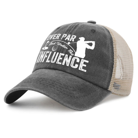Over Par And Under The Influence Trucker Hat