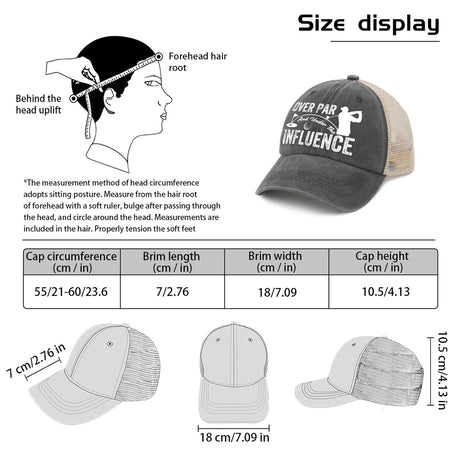 Over Par And Under The Influence Trucker Hat