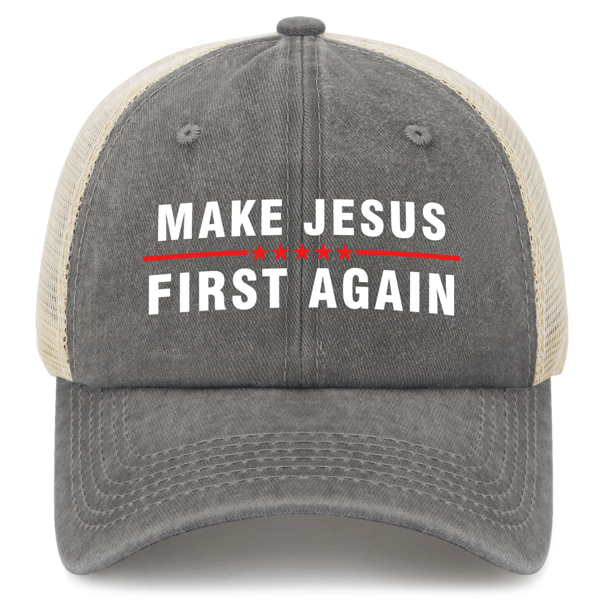 Make Jesus First Again Trucker Hat