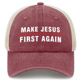 Make Jesus First Again Trucker Hat