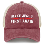 Make Jesus First Again Trucker Hat