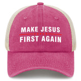 Make Jesus First Again Trucker Hat