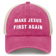 Make Jesus First Again Trucker Hat