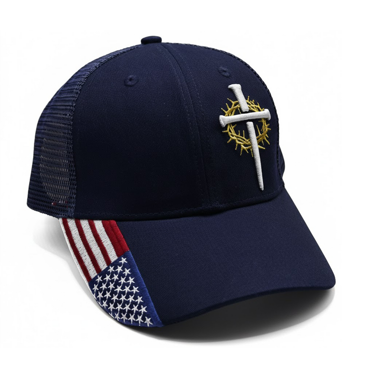 3D Embroidered Cross Hat
