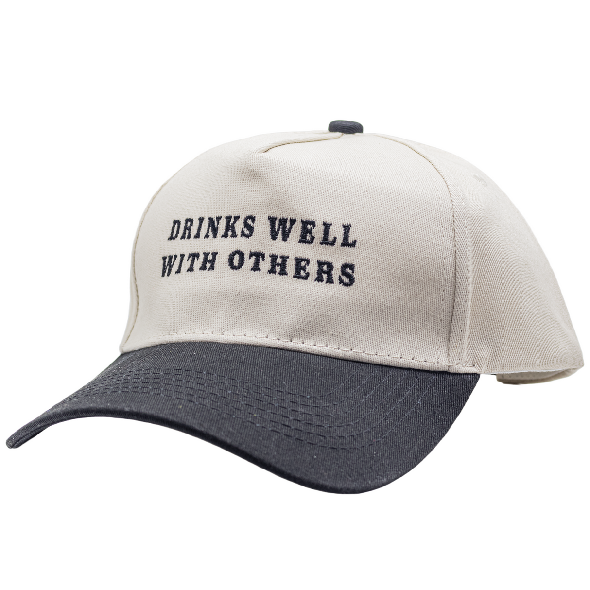 Drinks Well with Others Embroidery Hat for Women