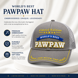 World's Best Pawpaw Embroidered Trucker Hat – Grandpa Birthday Gift