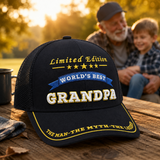 World's Best Grandpa Embroidered Trucker Hat – Grandpa Birthday Gift