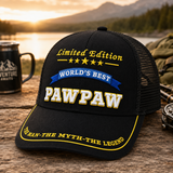 World's Best Pawpaw Embroidered Trucker Hat – Grandpa Birthday Gift