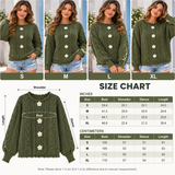 Women's Daisy Flower Cable Knit Sweater – Relaxed Fit Pullover