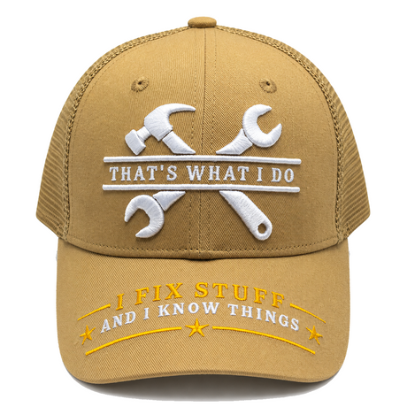 I Fix Stuff Funny Dad Hat,Gifts for Men Who Have Everything,Fathers Day Birthday Gift for Dad OR Husband