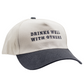 Drinks Well with Others Embroidery Hat for Women