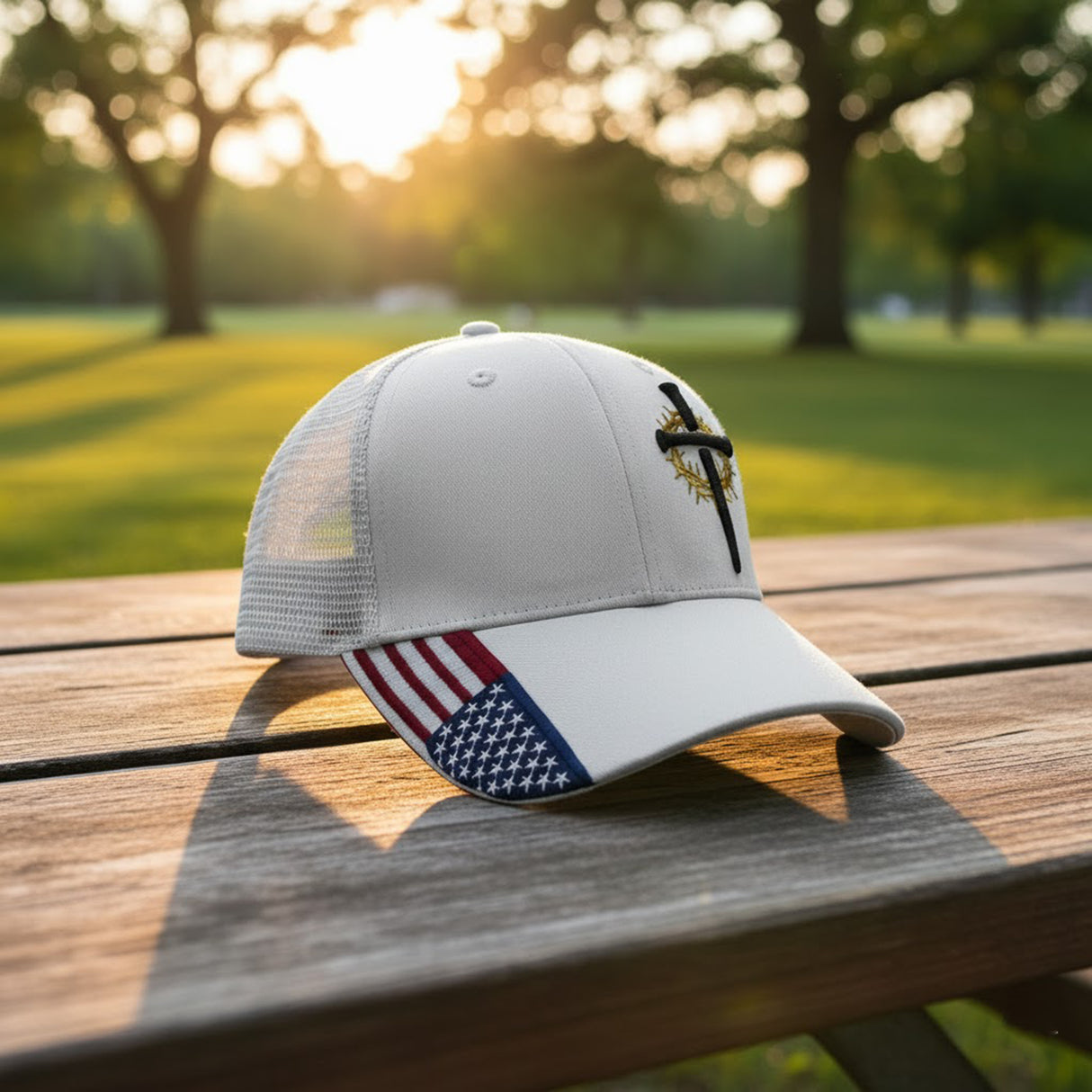 3D Embroidered Cross Hat