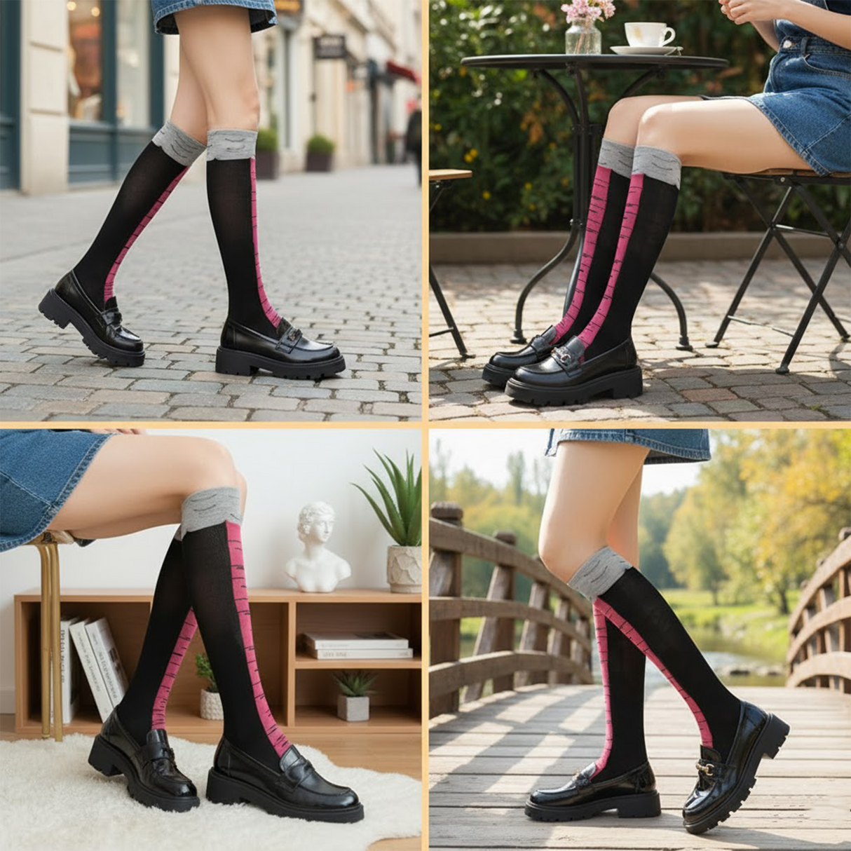 Funny Crazy Chicken Leg Feet Socks for Men and Women- Novelty High Socks Funny Gifts