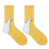 Funny Goose Calf Socks, Comfy & Trendy Thin Knee High Socks, Women's Stockings & Hosiery