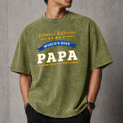 World's Best Papa Limited Edition Grandpa Gift T-Shirt