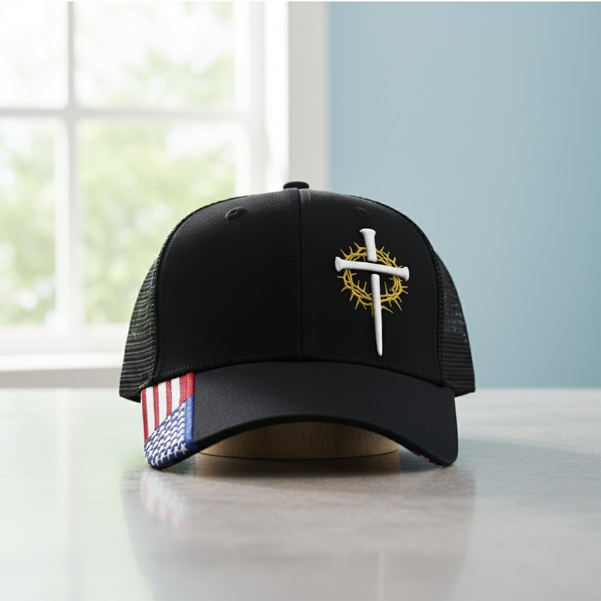 3D Embroidered Cross Hat
