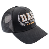 Dad The Legend 3D Embroidered Trucker Hat - Gray/Black