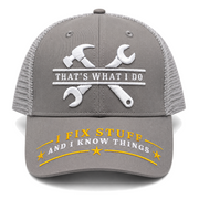I Fix Stuff Funny Dad Hat,Gifts for Men Who Have Everything,Fathers Day Birthday Gift for Dad OR Husband - Onlydads