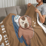 Onlydads Funny Mom Gifts, Mom is Charging Sloth Blanket, Moms Birthday Mothers Day