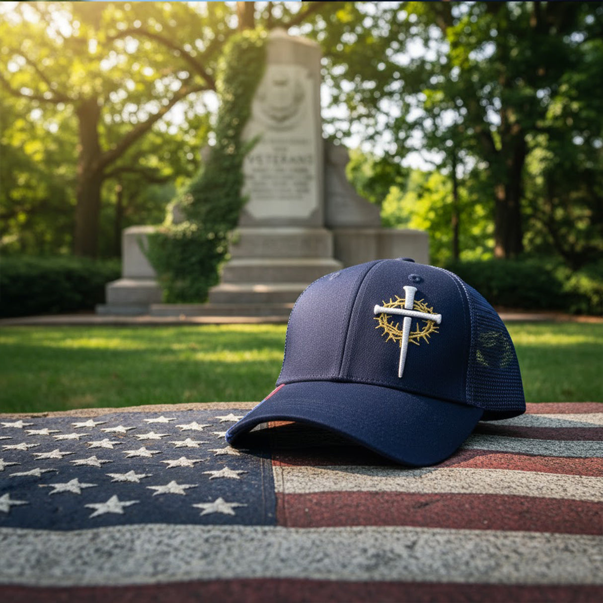3D Embroidered Cross Hat