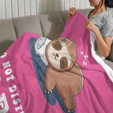Onlydads Funny Papa Birthday Gifts, Papa is Charging Sloth Blanket, Grandpa Gifts for Fathers Day