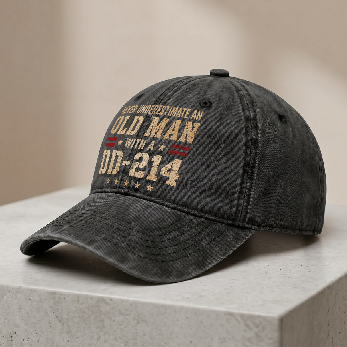 Never Underestimate an Old Man With a DD-214 Hat