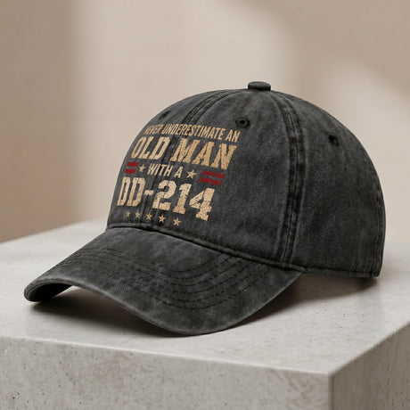 Never Underestimate an Old Man With a DD-214 Hat