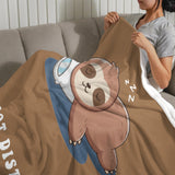 Onlydads Funny Husband Gifts, Husband is Charging Sloth Blanket, Husbands Birthday Fathers Day