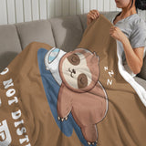 Onlydads Funny Papa Birthday Gifts, Papa is Charging Sloth Blanket, Grandpa Gifts for Fathers Day