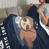 Onlydads Funny Papa Birthday Gifts, Papa is Charging Sloth Blanket, Grandpa Gifts for Fathers Day