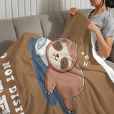 Onlydads Funny Wife Gifts, Wife is Charging Sloth Blanket, Wife Birthday