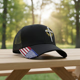 3D Embroidered Cross Hat