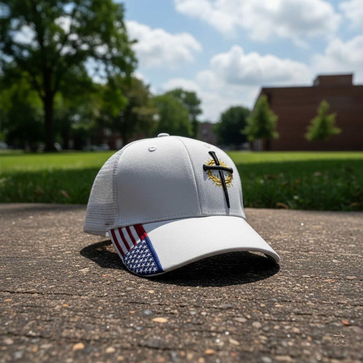 3D Embroidered Cross Hat