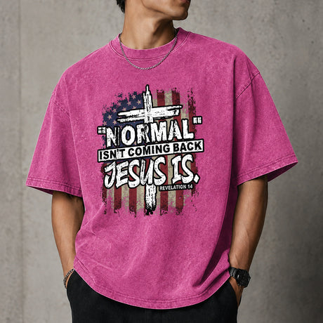 Normal Isn’t Coming Back Jesus Is Christian Graphic T-Shirt