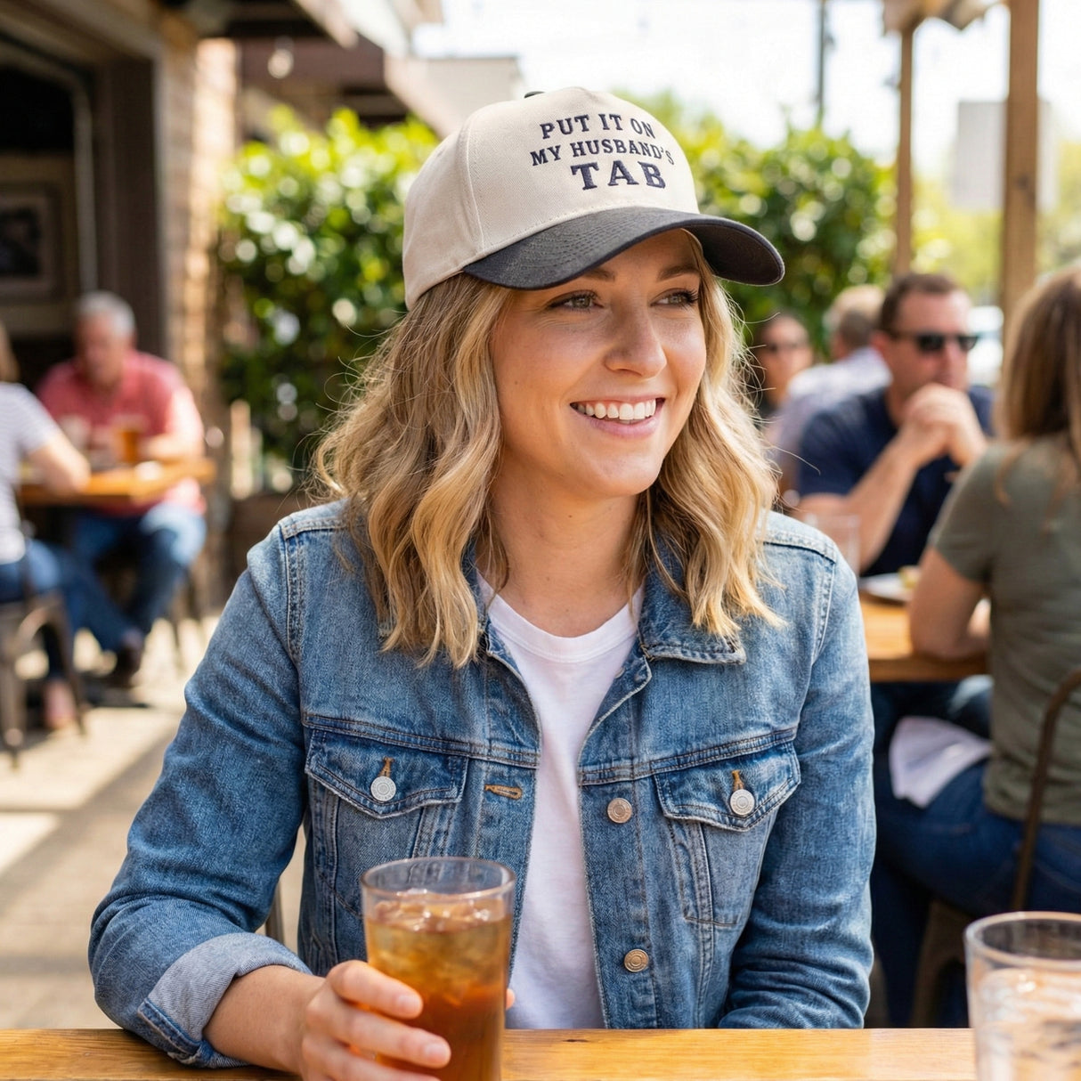 Put It On My Husband's Tab Embroidery Hat