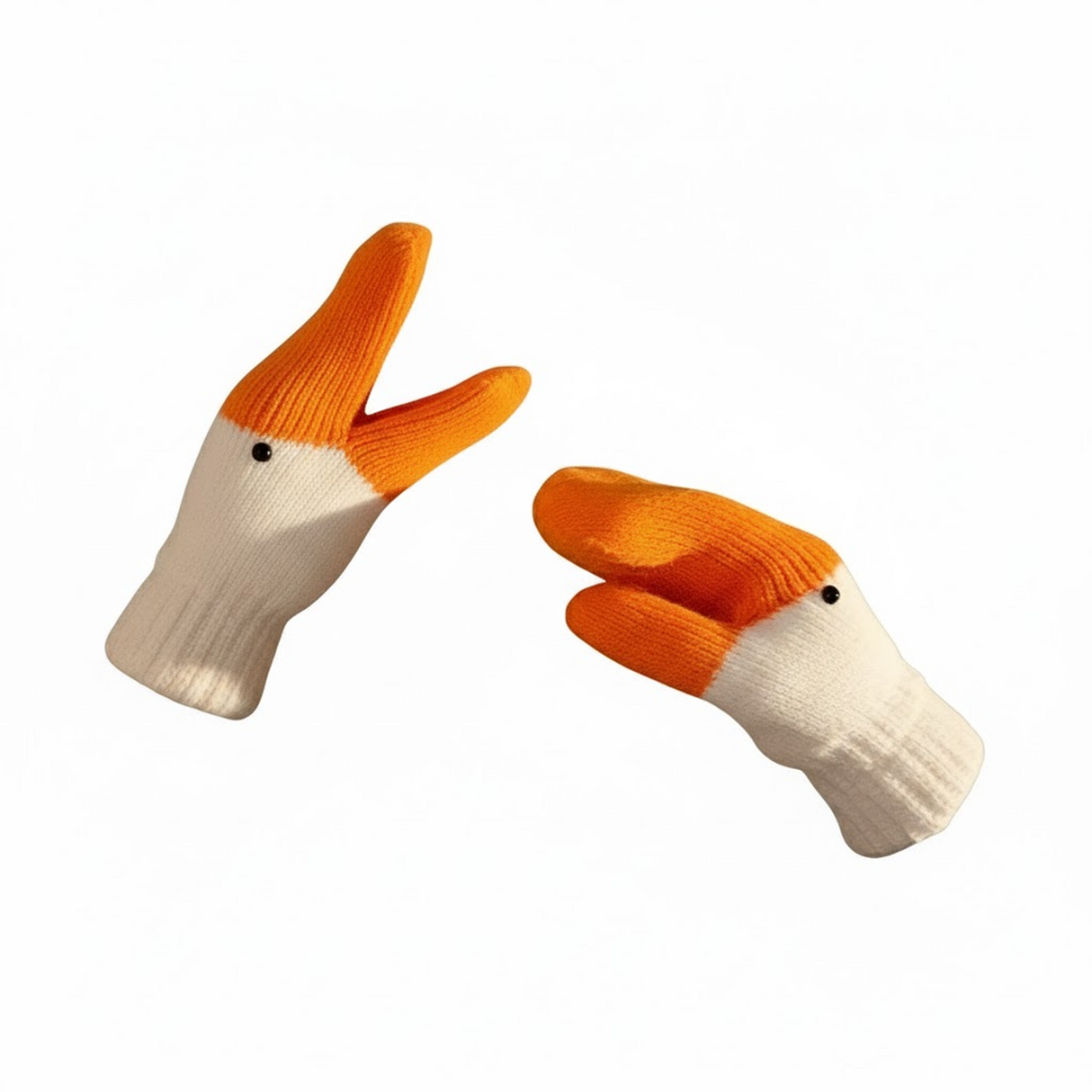 Winter Goose Mittens for Adults Soft Plush Lined Gloves with Decorative Buttons Birthday Gifts for Wife Girls Friend